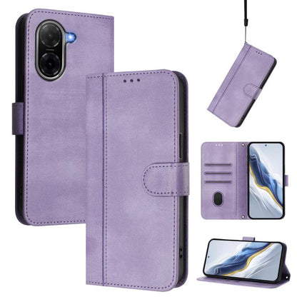 Line Splicing Buckle Retro Leather Phone Case, For Redmi A7 / A5 4G 171mm / Poco C71, For Xiaomi 17 Max 5G, For Redmi K90 Max 5G, For Xiaomi 17T Pro 5G, For Redmi A7 Pro 171mm / Poco C85x 5G, For Redmi 15a 5G, For Redmi Turbo 5 Max 5G / Poco X8 Pro Max...
