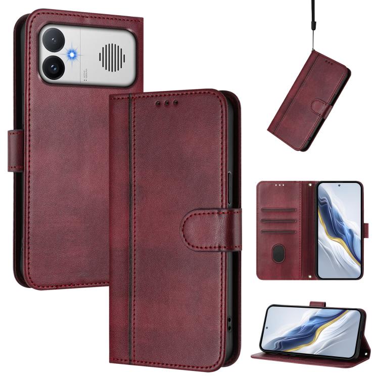 Line Splicing Buckle Retro Leather Phone Case, For Redmi A7 / A5 4G 171mm / Poco C71, For Xiaomi 17 Max 5G, For Redmi K90 Max 5G, For Xiaomi 17T Pro 5G, For Redmi A7 Pro 171mm / Poco C85x 5G, For Redmi 15a 5G, For Redmi Turbo 5 Max 5G / Poco X8 Pro Max...