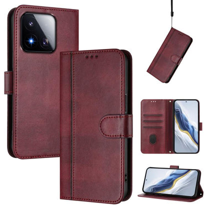 Line Splicing Buckle Retro Leather Phone Case, For Redmi A7 / A5 4G 171mm / Poco C71, For Xiaomi 17 Max 5G, For Redmi K90 Max 5G, For Xiaomi 17T Pro 5G, For Redmi A7 Pro 171mm / Poco C85x 5G, For Redmi 15a 5G, For Redmi Turbo 5 Max 5G / Poco X8 Pro Max...