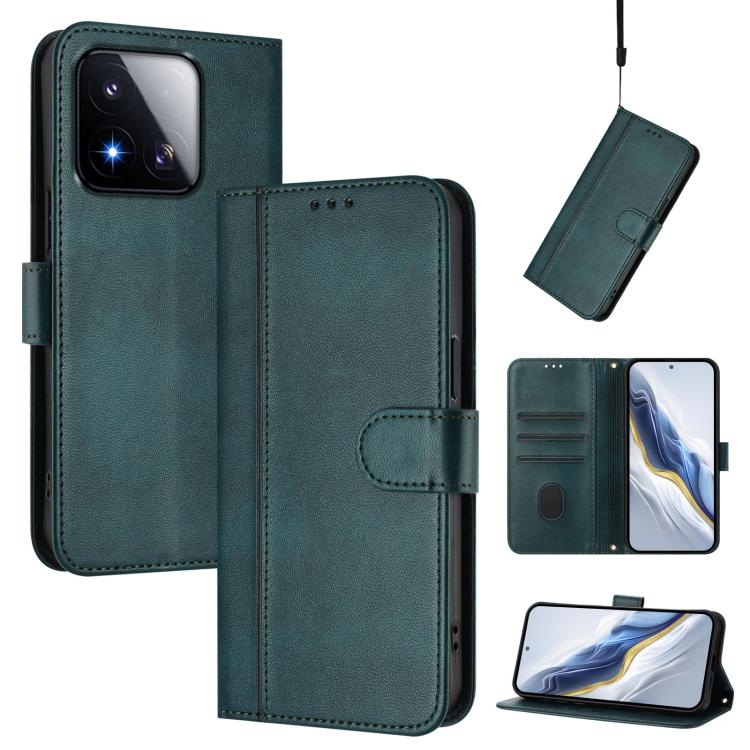 Line Splicing Buckle Retro Leather Phone Case, For Redmi A7 / A5 4G 171mm / Poco C71, For Xiaomi 17 Max 5G, For Redmi K90 Max 5G, For Xiaomi 17T Pro 5G, For Redmi A7 Pro 171mm / Poco C85x 5G, For Redmi 15a 5G, For Redmi Turbo 5 Max 5G / Poco X8 Pro Max...