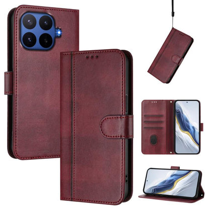Line Splicing Buckle Retro Leather Phone Case, For Redmi A7 / A5 4G 171mm / Poco C71, For Xiaomi 17 Max 5G, For Redmi K90 Max 5G, For Xiaomi 17T Pro 5G, For Redmi A7 Pro 171mm / Poco C85x 5G, For Redmi 15a 5G, For Redmi Turbo 5 Max 5G / Poco X8 Pro Max...