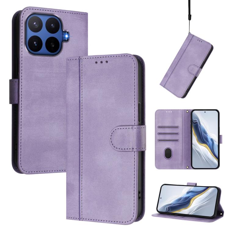 Line Splicing Buckle Retro Leather Phone Case, For Redmi A7 / A5 4G 171mm / Poco C71, For Xiaomi 17 Max 5G, For Redmi K90 Max 5G, For Xiaomi 17T Pro 5G, For Redmi A7 Pro 171mm / Poco C85x 5G, For Redmi 15a 5G, For Redmi Turbo 5 Max 5G / Poco X8 Pro Max...
