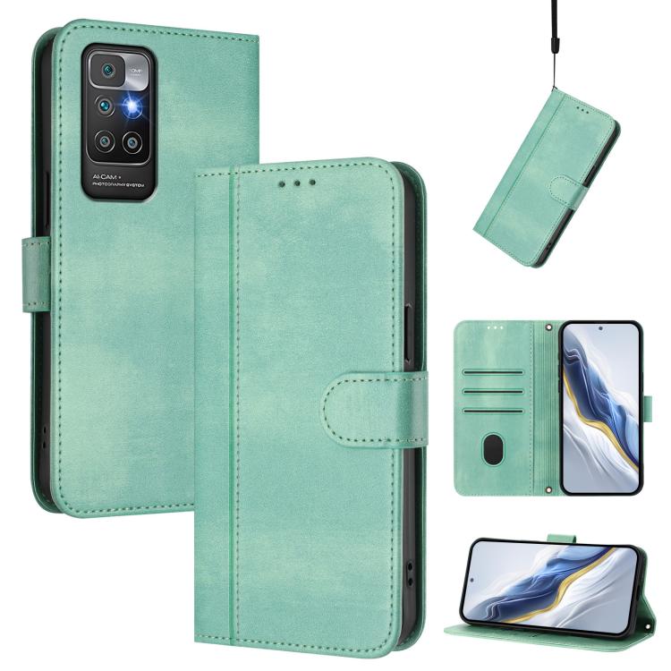 Line Splicing Buckle Retro Leather Phone Case, For Redmi 10A / 9C, For Redmi 10 4G 2021 / 2022 Global, For Redmi K40 / K40 Pro, For Redmi Note 11 Pro+ 5G European, For Redmi Note 10 5G / Note 10T 5G, For Redmi Note 10 Pro 4G / Note 10 Pro Max