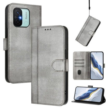 Line Splicing Buckle Retro Leather Phone Case, For Redmi A1+ 4G / A2+, For Redmi Note 11 Pro 5G / 4G Global, For Redmi Note 12 4G Global, For Redmi A1 4G / A2 4G, For Redmi Note 12 Pro+ 5G India, For Redmi Note 12 Pro Speed / Note 12 Pro 5G            ...
