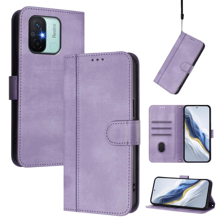Line Splicing Buckle Retro Leather Phone Case, For Redmi A1+ 4G / A2+, For Redmi Note 11 Pro 5G / 4G Global, For Redmi Note 12 4G Global, For Redmi A1 4G / A2 4G, For Redmi Note 12 Pro+ 5G India, For Redmi Note 12 Pro Speed / Note 12 Pro 5G            ...