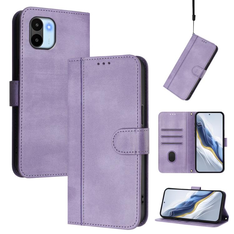 Line Splicing Buckle Retro Leather Phone Case, For Redmi A1+ 4G / A2+, For Redmi Note 11 Pro 5G / 4G Global, For Redmi Note 12 4G Global, For Redmi A1 4G / A2 4G, For Redmi Note 12 Pro+ 5G India, For Redmi Note 12 Pro Speed / Note 12 Pro 5G            ...
