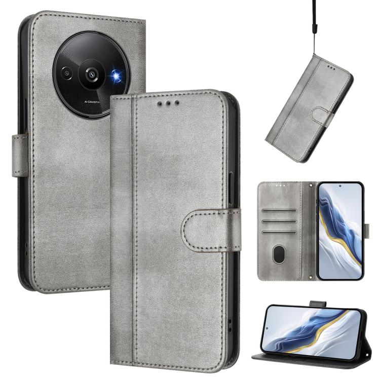 Line Splicing Buckle Retro Leather Phone Case, For Redmi 13x 4G / Xiaomi Poco M6 Plus, For Redmi A5 4G 171.7mm / Xiaomi Poco C71, For Redmi Note 14 4G 164.84mm, For Redmi Note 14 Pro 5G India / Note 14 Pro+, For Redmi Note 14 5G India                  ...