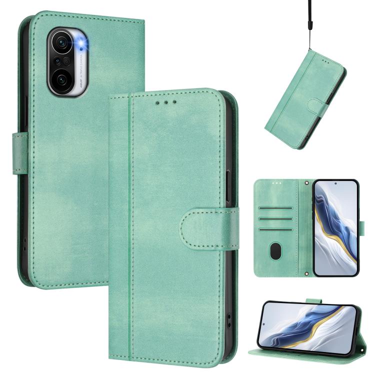 Line Splicing Buckle Retro Leather Phone Case, For Redmi 10A / 9C, For Redmi 10 4G 2021 / 2022 Global, For Redmi K40 / K40 Pro, For Redmi Note 11 Pro+ 5G European, For Redmi Note 10 5G / Note 10T 5G, For Redmi Note 10 Pro 4G / Note 10 Pro Max