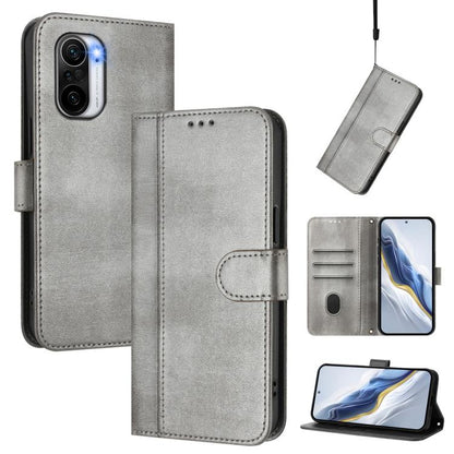 Line Splicing Buckle Retro Leather Phone Case, For Redmi 10A / 9C, For Redmi 10 4G 2021 / 2022 Global, For Redmi K40 / K40 Pro, For Redmi Note 11 Pro+ 5G European, For Redmi Note 10 5G / Note 10T 5G, For Redmi Note 10 Pro 4G / Note 10 Pro Max