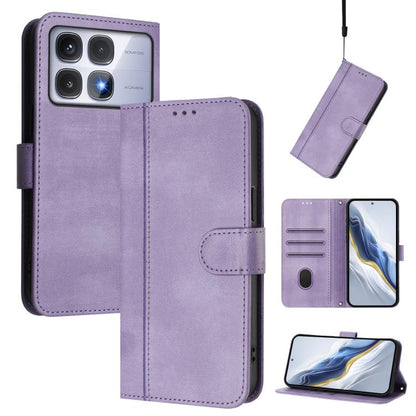 Line Splicing Buckle Retro Leather Phone Case, For Redmi 13x 4G / Xiaomi Poco M6 Plus, For Redmi A5 4G 171.7mm / Xiaomi Poco C71, For Redmi Note 14 4G 164.84mm, For Redmi Note 14 Pro 5G India / Note 14 Pro+, For Redmi Note 14 5G India                  ...