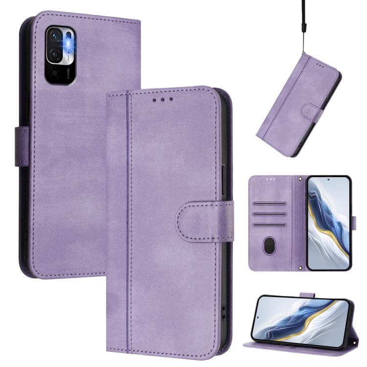 Line Splicing Buckle Retro Leather Phone Case, For Redmi 10A / 9C, For Redmi 10 4G 2021 / 2022 Global, For Redmi K40 / K40 Pro, For Redmi Note 11 Pro+ 5G European, For Redmi Note 10 5G / Note 10T 5G, For Redmi Note 10 Pro 4G / Note 10 Pro Max