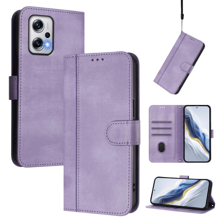 Line Splicing Buckle Retro Leather Phone Case, For Redmi Note 13 Pro 4G Global, For Redmi 13C 5G / 4G Global, For Redmi Note 13 4G Global, For Redmi Note 13 Pro 5G Global, For Redmi Note 13 5G Global, For Redmi Note 13 Pro+ 5G Global                   ...