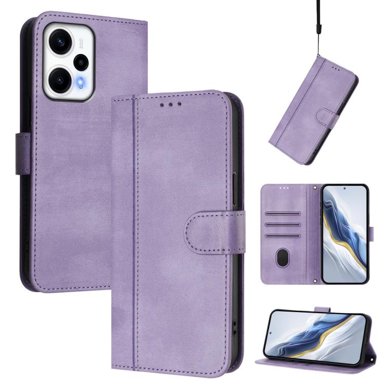 Line Splicing Buckle Retro Leather Phone Case, For Redmi Note 13 Pro 4G Global, For Redmi 13C 5G / 4G Global, For Redmi Note 13 4G Global, For Redmi Note 13 Pro 5G Global, For Redmi Note 13 5G Global, For Redmi Note 13 Pro+ 5G Global                   ...