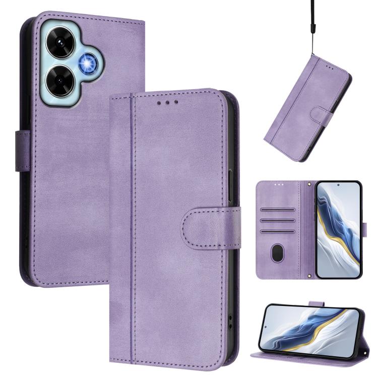 Line Splicing Buckle Retro Leather Phone Case, For Redmi Note 13 Pro 4G Global, For Redmi 13C 5G / 4G Global, For Redmi Note 13 4G Global, For Redmi Note 13 Pro 5G Global, For Redmi Note 13 5G Global, For Redmi Note 13 Pro+ 5G Global                   ...