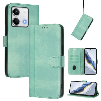 Line Splicing Buckle Retro Leather Phone Case, For Redmi Note 13 Pro 4G Global, For Redmi 13C 5G / 4G Global, For Redmi Note 13 4G Global, For Redmi Note 13 Pro 5G Global, For Redmi Note 13 5G Global, For Redmi Note 13 Pro+ 5G Global                   ...