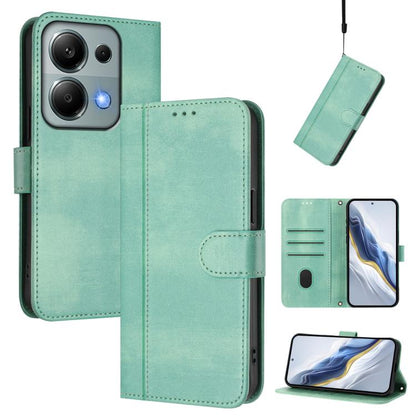 Line Splicing Buckle Retro Leather Phone Case, For Redmi Note 13 Pro 4G Global, For Redmi 13C 5G / 4G Global, For Redmi Note 13 4G Global, For Redmi Note 13 Pro 5G Global, For Redmi Note 13 5G Global, For Redmi Note 13 Pro+ 5G Global                   ...
