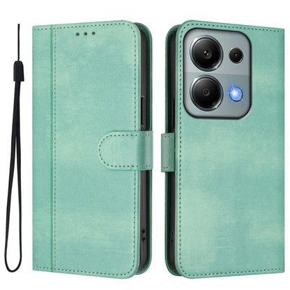 Line Splicing Buckle Retro Leather Phone Case, For Redmi Note 13 Pro 4G Global, For Redmi 13C 5G / 4G Global, For Redmi Note 13 4G Global, For Redmi Note 13 Pro 5G Global, For Redmi Note 13 5G Global, For Redmi Note 13 Pro+ 5G Global                   ...
