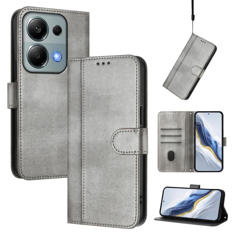 Line Splicing Buckle Retro Leather Phone Case, For Redmi Note 13 Pro 4G Global, For Redmi 13C 5G / 4G Global, For Redmi Note 13 4G Global, For Redmi Note 13 Pro 5G Global, For Redmi Note 13 5G Global, For Redmi Note 13 Pro+ 5G Global                   ...