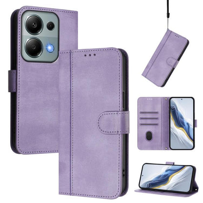 Line Splicing Buckle Retro Leather Phone Case, For Redmi Note 13 Pro 4G Global, For Redmi 13C 5G / 4G Global, For Redmi Note 13 4G Global, For Redmi Note 13 Pro 5G Global, For Redmi Note 13 5G Global, For Redmi Note 13 Pro+ 5G Global                   ...
