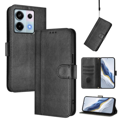 Line Splicing Buckle Retro Leather Phone Case, For Redmi Note 13 Pro 4G Global, For Redmi 13C 5G / 4G Global, For Redmi Note 13 4G Global, For Redmi Note 13 Pro 5G Global, For Redmi Note 13 5G Global, For Redmi Note 13 Pro+ 5G Global                   ...