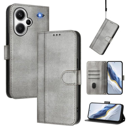 Line Splicing Buckle Retro Leather Phone Case, For Redmi Note 13 Pro 4G Global, For Redmi 13C 5G / 4G Global, For Redmi Note 13 4G Global, For Redmi Note 13 Pro 5G Global, For Redmi Note 13 5G Global, For Redmi Note 13 Pro+ 5G Global                   ...