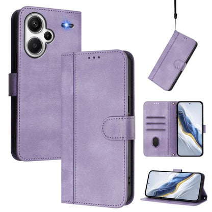 Line Splicing Buckle Retro Leather Phone Case, For Redmi Note 13 Pro 4G Global, For Redmi 13C 5G / 4G Global, For Redmi Note 13 4G Global, For Redmi Note 13 Pro 5G Global, For Redmi Note 13 5G Global, For Redmi Note 13 Pro+ 5G Global                   ...