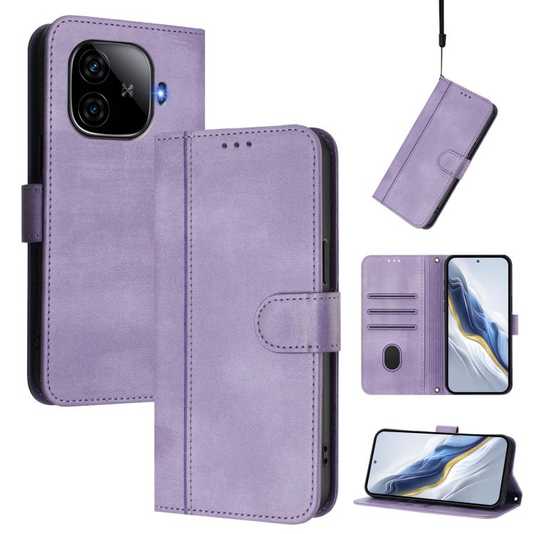 Line Splicing Buckle Retro Leather Phone Case, For vivo Y28 4G Global, For vivo X100s 5G, For vivo Y38 5G / T3x 5G Global, For vivo iQOO Z9x, For vivo Y20 / Y20i / Y20s / Y11s / Y12s, For vivo iQOO Z9 5G / iQOO Z9 Turbo 5G                              ...