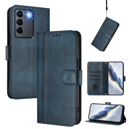 Line Splicing Buckle Retro Leather Phone Case, For vivo Y78+ 5G / Y78 Global / V29 Lite, For vivo Y100 5G / Y100A 5G India, For vivo Y02A 4G / Y02 4G / Y11 2023, For vivo Y56 5G / Y16 4G / Y02s 4G Global, For vivo V27 5G / V27 Pro 5G Global            ...