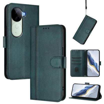 Line Splicing Buckle Retro Leather Phone Case, For vivo V40 Lite 5G IDN / Y300 5G Global, For vivo V40 Lite 4G IDN / Y300 5G IDN, For vivo Y19s 4G Global, For vivo X200 Pro mini, For vivo Y100 5G IDN / T3 5G IDN, For vivo V40e 5G India / iQOO Z9s 5G   ...