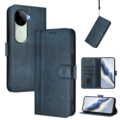 Line Splicing Buckle Retro Leather Phone Case, For vivo V40 Lite 5G IDN / Y300 5G Global, For vivo V40 Lite 4G IDN / Y300 5G IDN, For vivo Y19s 4G Global, For vivo X200 Pro mini, For vivo Y100 5G IDN / T3 5G IDN, For vivo V40e 5G India / iQOO Z9s 5G   ...