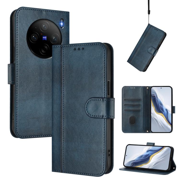 Line Splicing Buckle Retro Leather Phone Case, For vivo Y28 4G Global, For vivo X100s 5G, For vivo Y38 5G / T3x 5G Global, For vivo iQOO Z9x, For vivo Y20 / Y20i / Y20s / Y11s / Y12s, For vivo iQOO Z9 5G / iQOO Z9 Turbo 5G                              ...