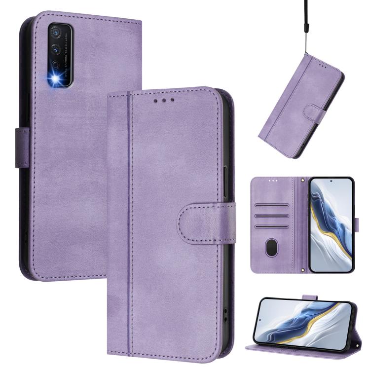 Line Splicing Buckle Retro Leather Phone Case, For vivo Y28 4G Global, For vivo X100s 5G, For vivo Y38 5G / T3x 5G Global, For vivo iQOO Z9x, For vivo Y20 / Y20i / Y20s / Y11s / Y12s, For vivo iQOO Z9 5G / iQOO Z9 Turbo 5G                              ...