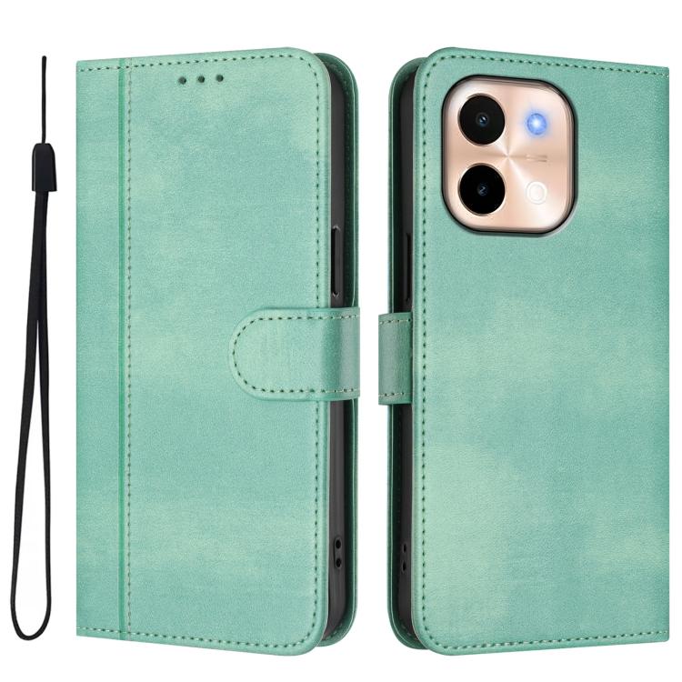 Line Splicing Buckle Retro Leather Phone Case, For vivo Y28 4G Global, For vivo X100s 5G, For vivo Y38 5G / T3x 5G Global, For vivo iQOO Z9x, For vivo Y20 / Y20i / Y20s / Y11s / Y12s, For vivo iQOO Z9 5G / iQOO Z9 Turbo 5G                              ...