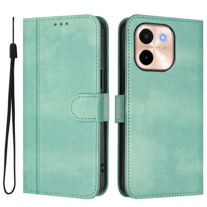 Line Splicing Buckle Retro Leather Phone Case, For vivo Y28 4G Global, For vivo X100s 5G, For vivo Y38 5G / T3x 5G Global, For vivo iQOO Z9x, For vivo Y20 / Y20i / Y20s / Y11s / Y12s, For vivo iQOO Z9 5G / iQOO Z9 Turbo 5G                              ...