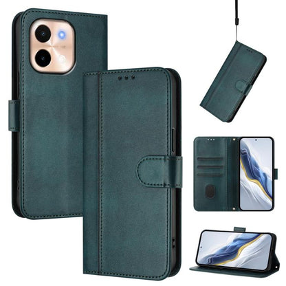 Line Splicing Buckle Retro Leather Phone Case, For vivo Y28 4G Global, For vivo X100s 5G, For vivo Y38 5G / T3x 5G Global, For vivo iQOO Z9x, For vivo Y20 / Y20i / Y20s / Y11s / Y12s, For vivo iQOO Z9 5G / iQOO Z9 Turbo 5G                              ...