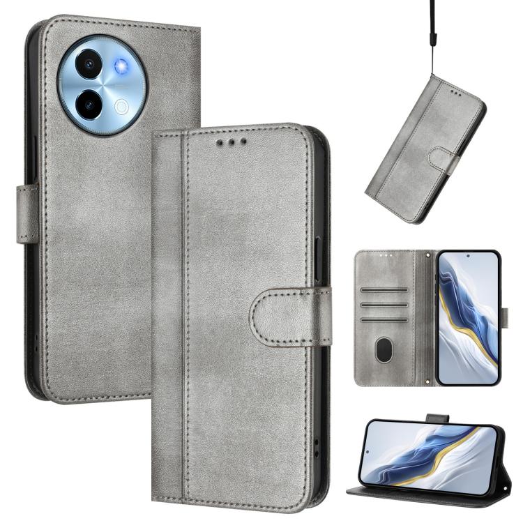 Line Splicing Buckle Retro Leather Phone Case, For vivo Y28 4G Global, For vivo X100s 5G, For vivo Y38 5G / T3x 5G Global, For vivo iQOO Z9x, For vivo Y20 / Y20i / Y20s / Y11s / Y12s, For vivo iQOO Z9 5G / iQOO Z9 Turbo 5G                              ...