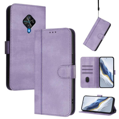 Line Splicing Buckle Retro Leather Phone Case, For vivo Y73 2021, For vivo Y52s 5G / iQOO U3 / Y31s 5G, For vivo Y31 4G 2021 India / Y51A 2021, For vivo Y70s, For vivo Y30 4G Global, For vivo Y19 / U3 / Y5s / Z5i / U20, For vivo Y27 4G 2023 Global