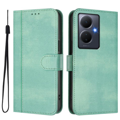 Line Splicing Buckle Retro Leather Phone Case, For vivo Y78+ 5G / Y78 Global / V29 Lite, For vivo Y100 5G / Y100A 5G India, For vivo Y02A 4G / Y02 4G / Y11 2023, For vivo Y56 5G / Y16 4G / Y02s 4G Global, For vivo V27 5G / V27 Pro 5G Global            ...