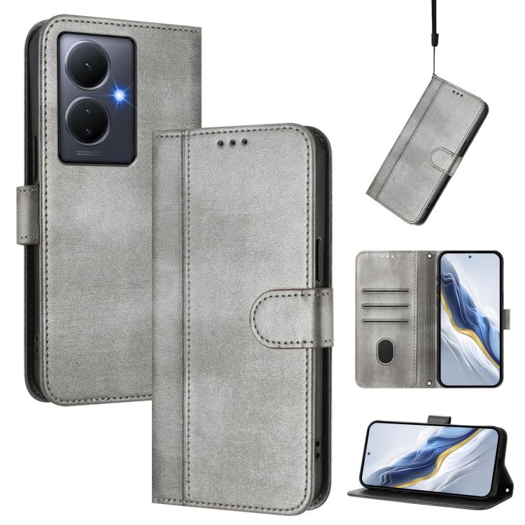 Line Splicing Buckle Retro Leather Phone Case, For vivo Y78+ 5G / Y78 Global / V29 Lite, For vivo Y100 5G / Y100A 5G India, For vivo Y02A 4G / Y02 4G / Y11 2023, For vivo Y56 5G / Y16 4G / Y02s 4G Global, For vivo V27 5G / V27 Pro 5G Global            ...