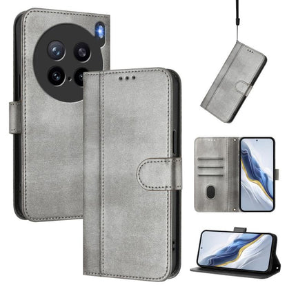 Line Splicing Buckle Retro Leather Phone Case, For vivo V60 5G Global, For vivo S30 Pro mini, For vivo S30, For vivo X200s 5G, For vivo Y39 5G Global, For vivo V50 Lite 5G Global / V40 Lite 4G, For vivo Y04 4G Global / Y29s 5G, For vivo Y29 4G Global  ...