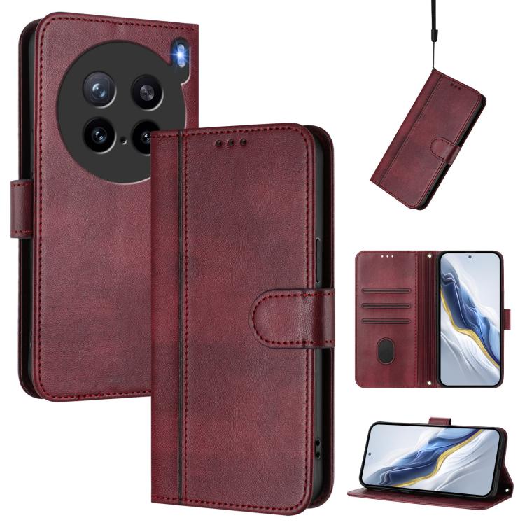 Line Splicing Buckle Retro Leather Phone Case, For vivo V60 5G Global, For vivo S30 Pro mini, For vivo S30, For vivo X200s 5G, For vivo Y39 5G Global, For vivo V50 Lite 5G Global / V40 Lite 4G, For vivo Y04 4G Global / Y29s 5G, For vivo Y29 4G Global  ...