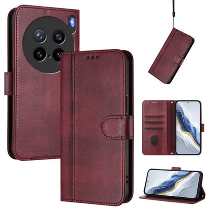 Line Splicing Buckle Retro Leather Phone Case, For vivo V60 5G Global, For vivo S30 Pro mini, For vivo S30, For vivo X200s 5G, For vivo Y39 5G Global, For vivo V50 Lite 5G Global / V40 Lite 4G, For vivo Y04 4G Global / Y29s 5G, For vivo Y29 4G Global  ...