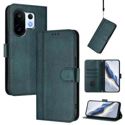 Line Splicing Buckle Retro Leather Phone Case, For vivo V60 5G Global, For vivo S30 Pro mini, For vivo S30, For vivo X200s 5G, For vivo Y39 5G Global, For vivo V50 Lite 5G Global / V40 Lite 4G, For vivo Y04 4G Global / Y29s 5G, For vivo Y29 4G Global  ...