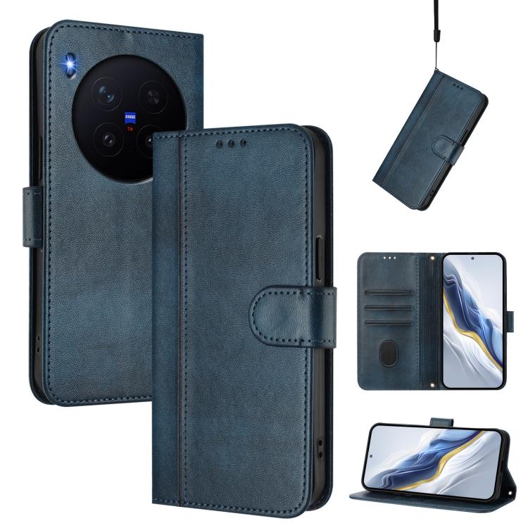 Line Splicing Buckle Retro Leather Phone Case, For vivo X300 FE / S50 Pro mini 5G, For vivo X300s, For vivo Y21 5G 2026 / Y05 4G, For vivo V70 FE 5G, For vivo X300 Ultra, For vivo X300 Pro 5G, For vivo X300 5G, For vivo Y31 5G Global                   ...
