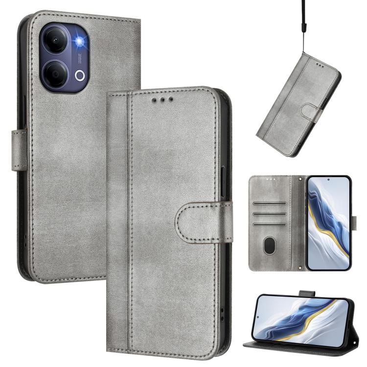 Line Splicing Buckle Retro Leather Phone Case, For vivo X300 FE / S50 Pro mini 5G, For vivo X300s, For vivo Y21 5G 2026 / Y05 4G, For vivo V70 FE 5G, For vivo X300 Ultra, For vivo X300 Pro 5G, For vivo X300 5G, For vivo Y31 5G Global                   ...