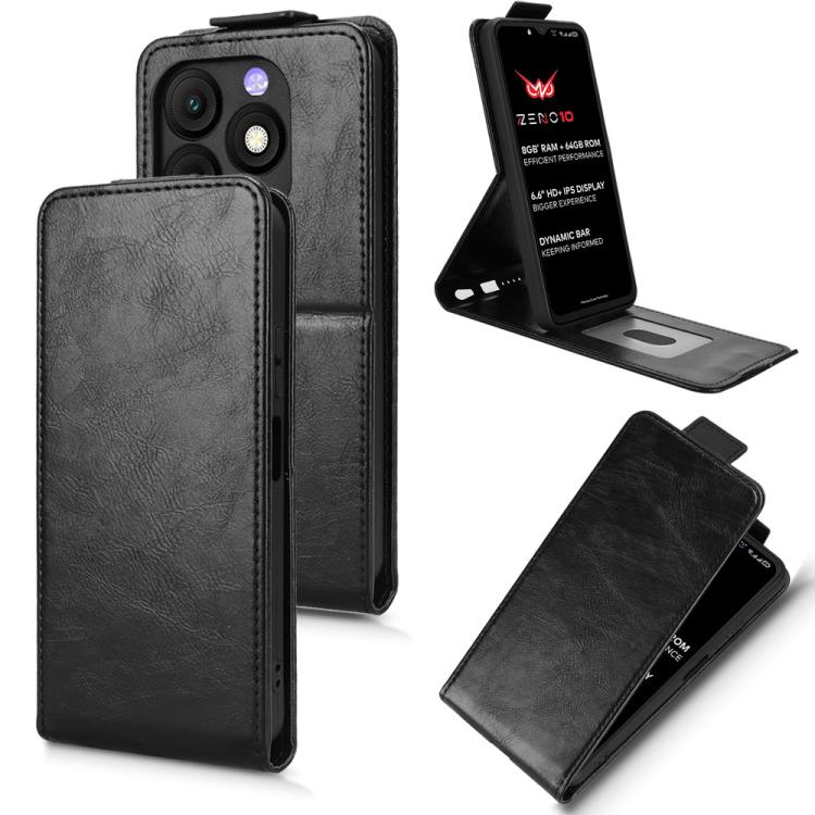 Magnetic Vertical Flip Leather Phone Case with Buckle, For itel A200 4G / A200+ 4G, For itel City 200 4G, For itel A100 4G, For itel Zeno 10, For itel A95 5G, For itel A90, For itel City 100, For itel Power 70