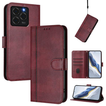 Line Splicing Buckle Retro Leather Phone Case, For Ulefone Note 21, For Ulefone Note 17 Pro, For Ulefone Note 18 Ultra / 18 Pro, For Ulefone Note 20 Pro, For Ulefone Note 19, For Ulefone Note 16 Pro, For Ulefone Note 14