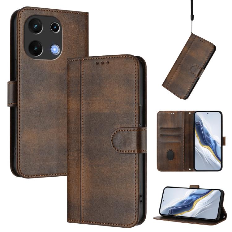 Line Splicing Buckle Retro Leather Phone Case, For UMIDIGI G100X, For UMIDIGI G100 Pro, For UMIDIGI G100, For UMIDIGI Note 100, For UMIDIGI G9 5G / Note 9 5G, For UMIDIGI Note 90, For UMIDIGI A15 / A15C / A15T, For UMIDIGI Bison X20                    ...