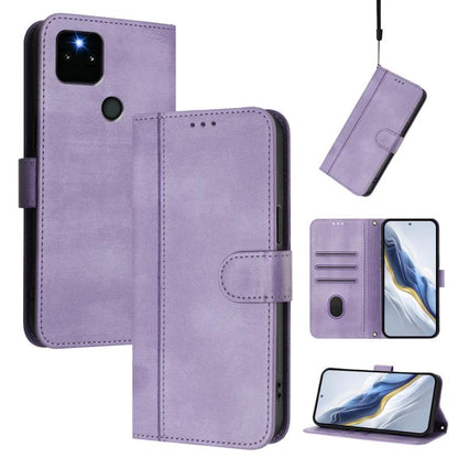 Line Splicing Buckle Retro Leather Phone Case, For Google Pixel 6a, For Google Pixel 6 Pro, For Google Pixel 6, For Google Pixel 5a 5G