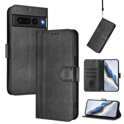 Line Splicing Buckle Retro Leather Phone Case, For Google Pixel 11 Pro XL, For Google Pixel 11 Pro / 11, For Google Pixel 9 Pro XL / Pixel 10 Pro XL, For Google Pixel 10 / 10 Pro / Pixel 9 / 9 Pro, For Google Pixel 9a, For Google Pixel 8a              ...